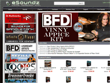 Tablet Screenshot of esoundz.com